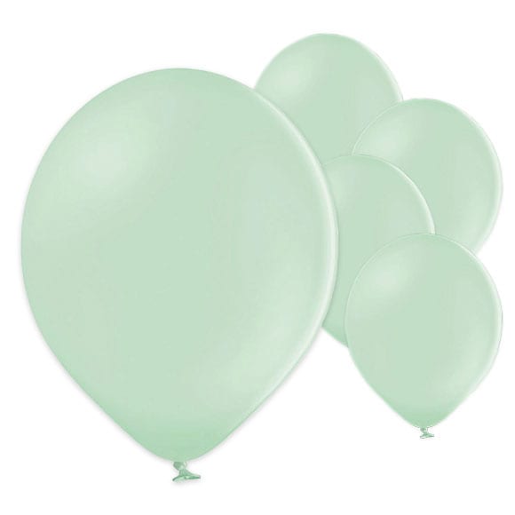 Luftballons Pistaziengrüner Pastellfarbe 30 cm, 50er-Pack