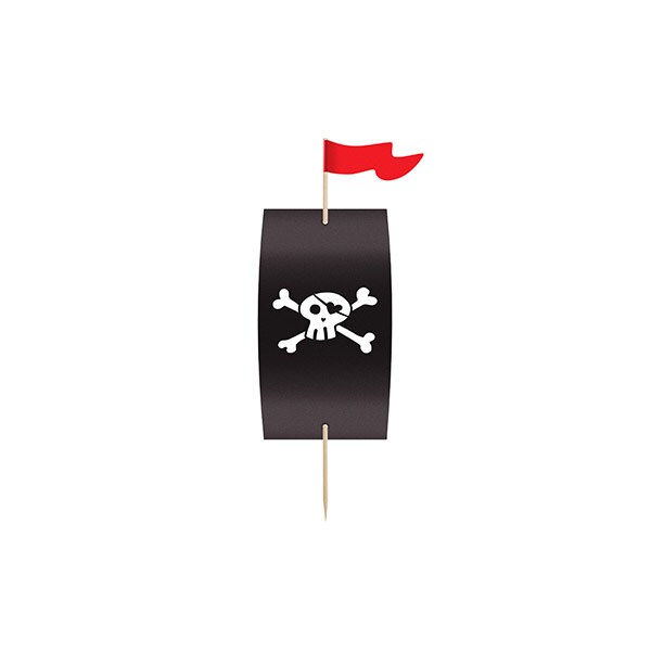 Cupcake-Set mit Piratenmotiv 6er-Pack
