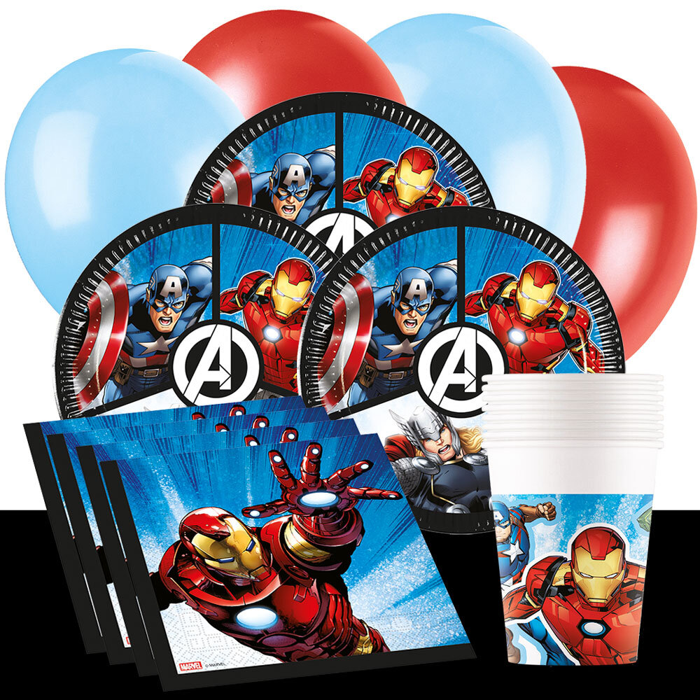 Avengers Kindergeburtstag-Partyset für 8-16 Gäste