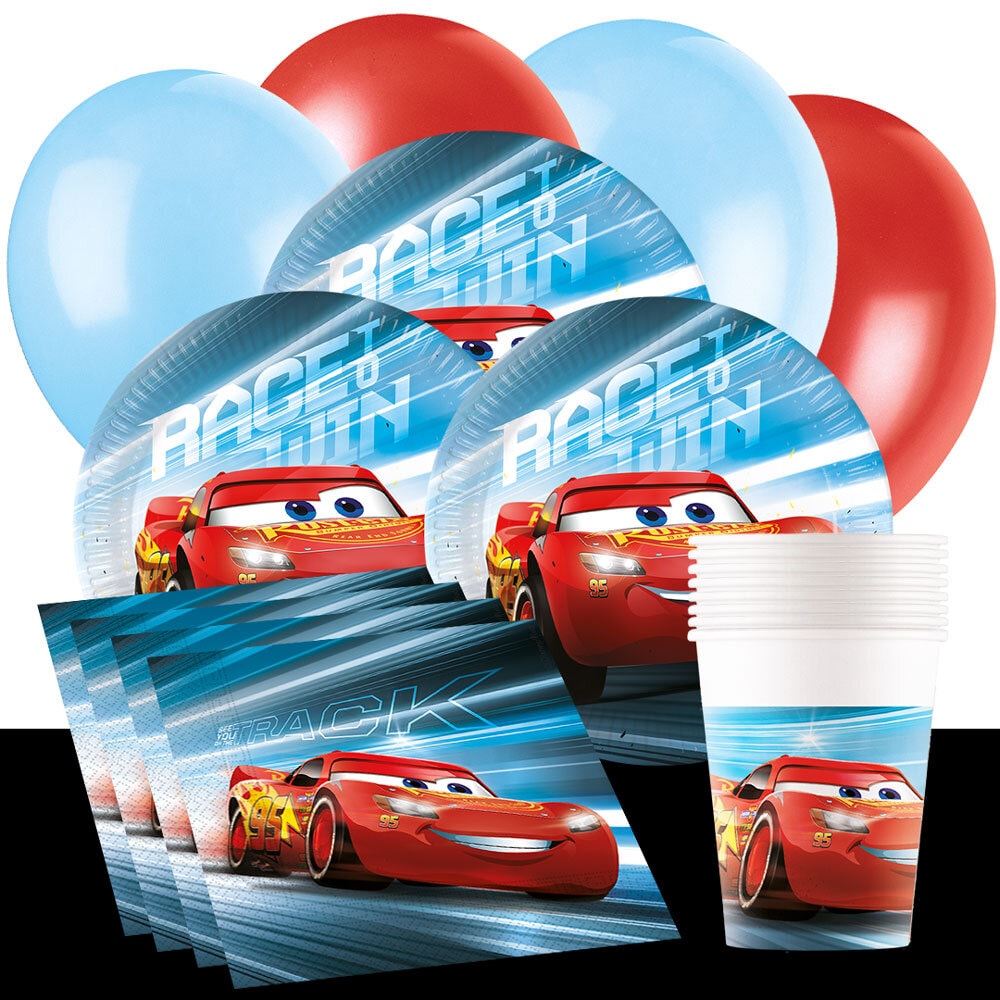 Disney Cars Kindergeburtstag-Partyset für 8-16 Gäste