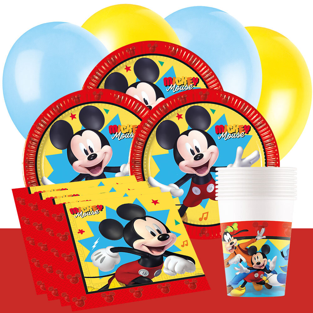 Mickey Maus Kindergeburtstag-Partyset für 8-16 Gäste