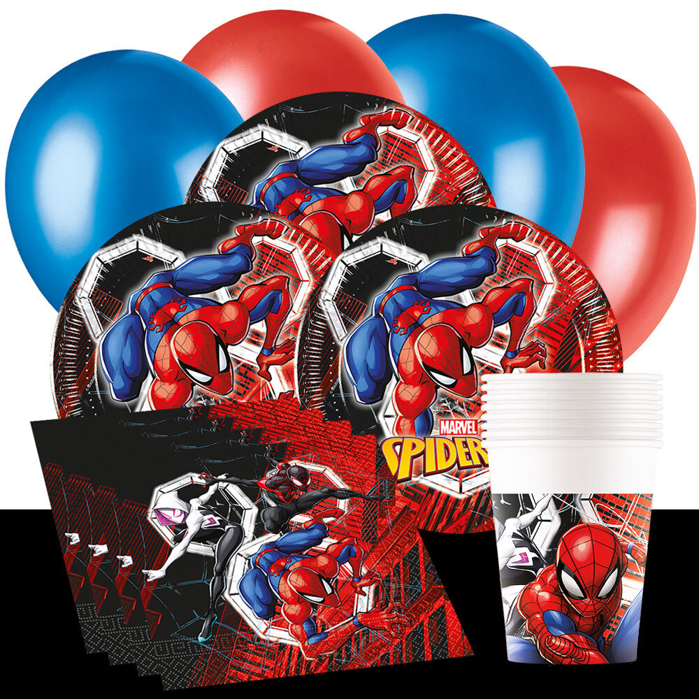 Spider-Man Kindergeburtstag-Partyset für 8-16 Gäste