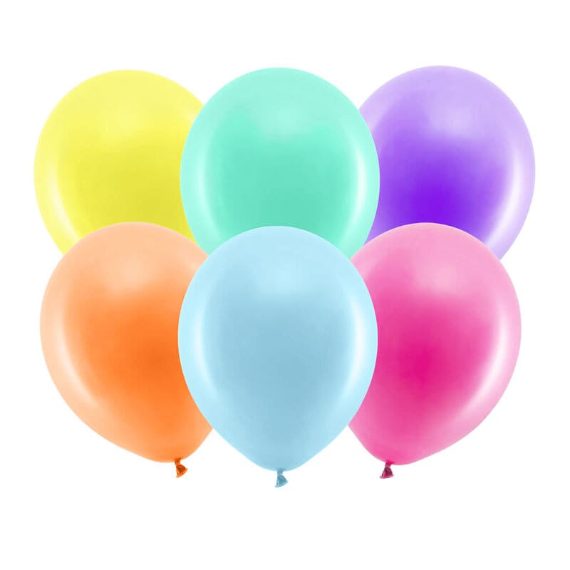 Luftballons - Pastellfarben 30 cm 10er Pack