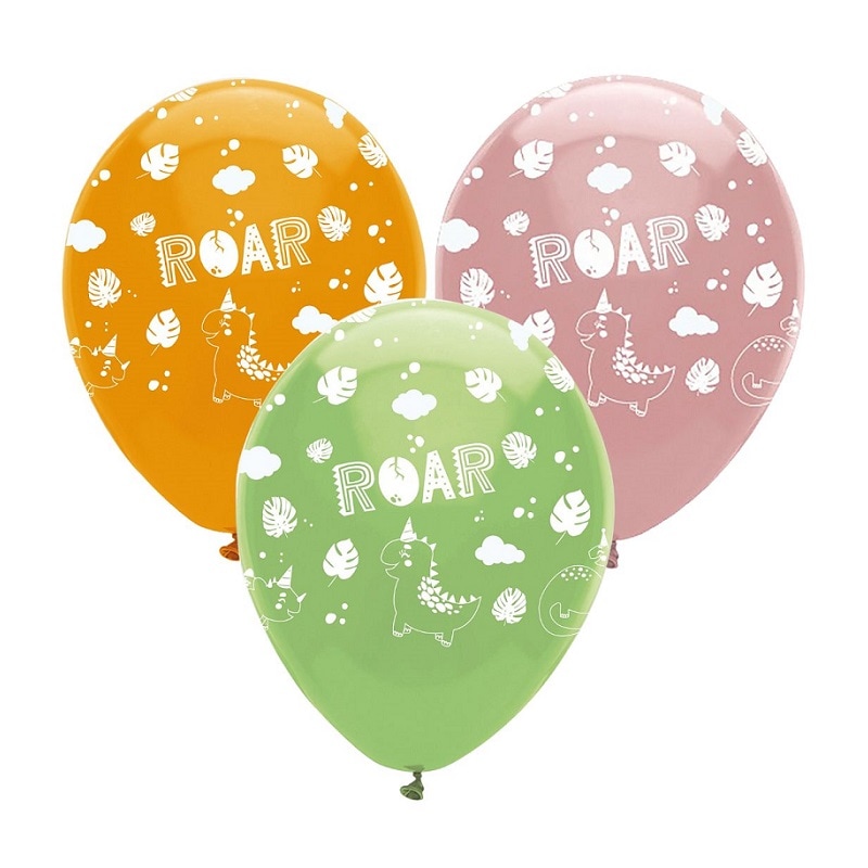 Dino Girl - Ballons 6er-Pack