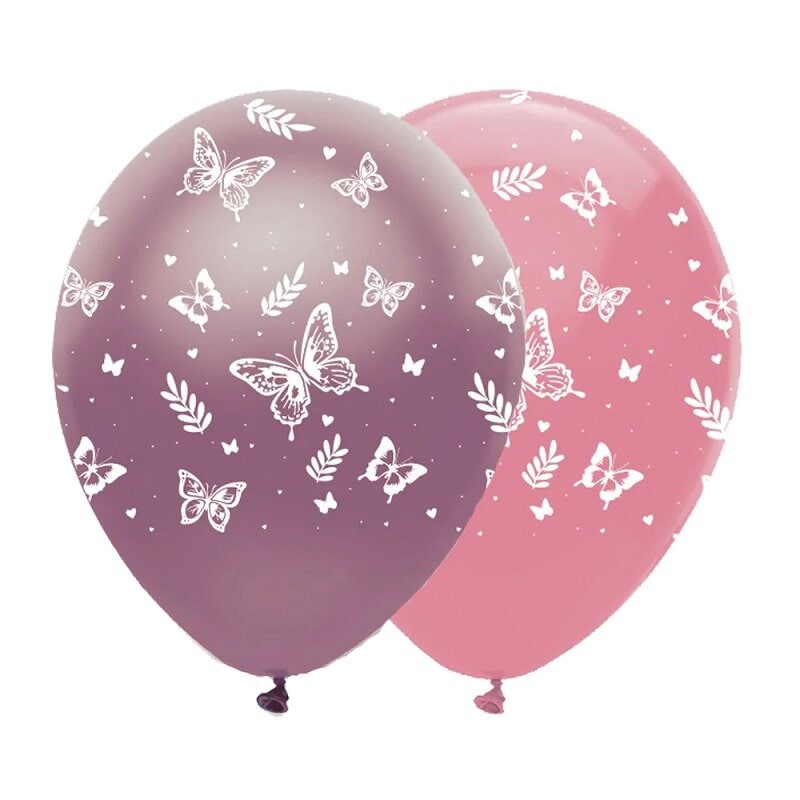 Schimmernder Schmetterling - Luftballons 6er Pack
