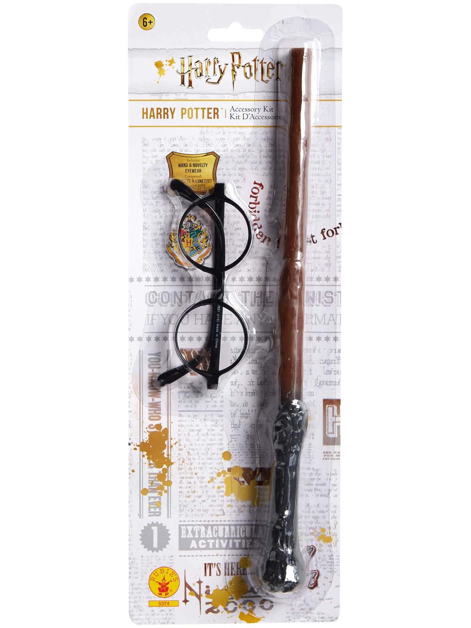 Harry Potter Brille und Zauberstab