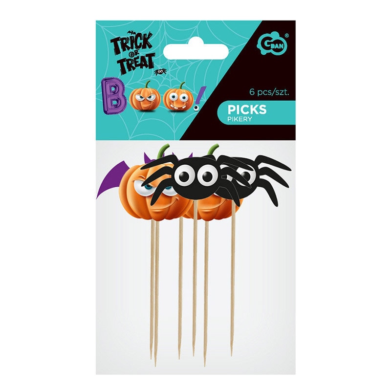 Boo Trick or Treat - Cupcake Toppers 6er Pack