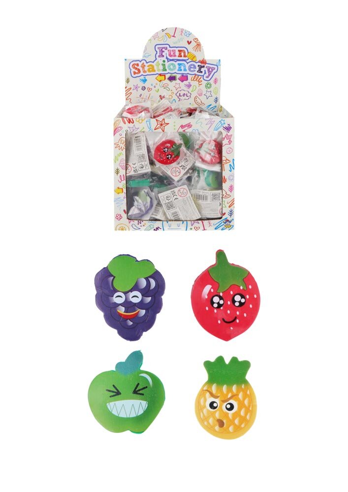 Radiergummi Früchte 4,5 cm