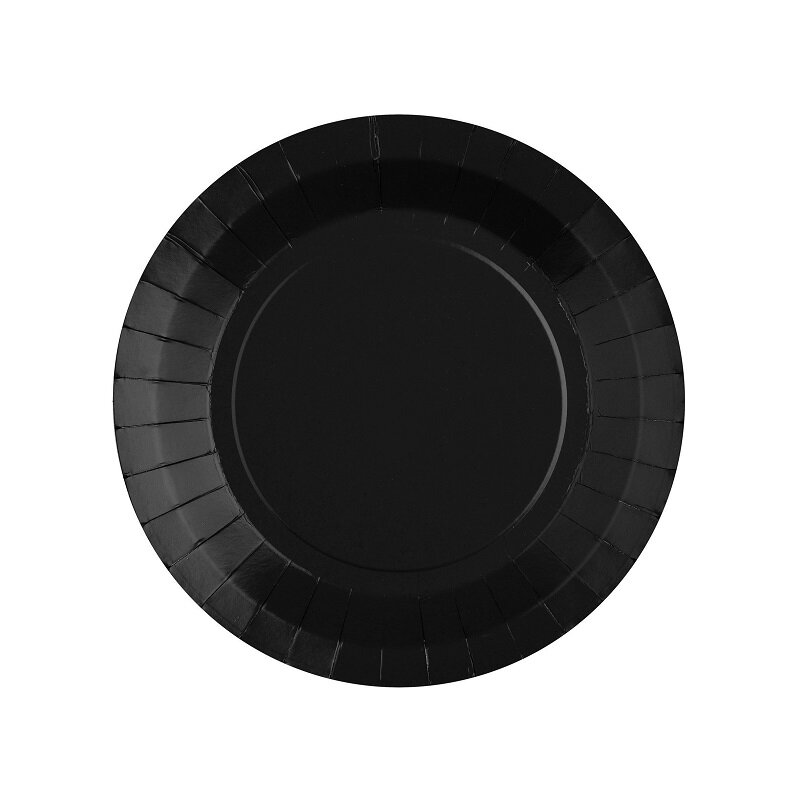 Kuchenteller 17,5 cm - Schwarz 10er-Pack