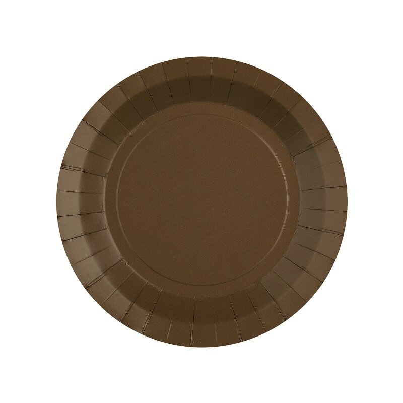 Kuchenteller 17,5 cm - Braun 10er-Pack
