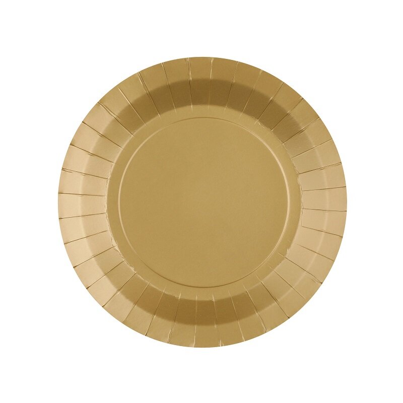 Kuchenteller 17,5 cm - Gold 10er-Pack