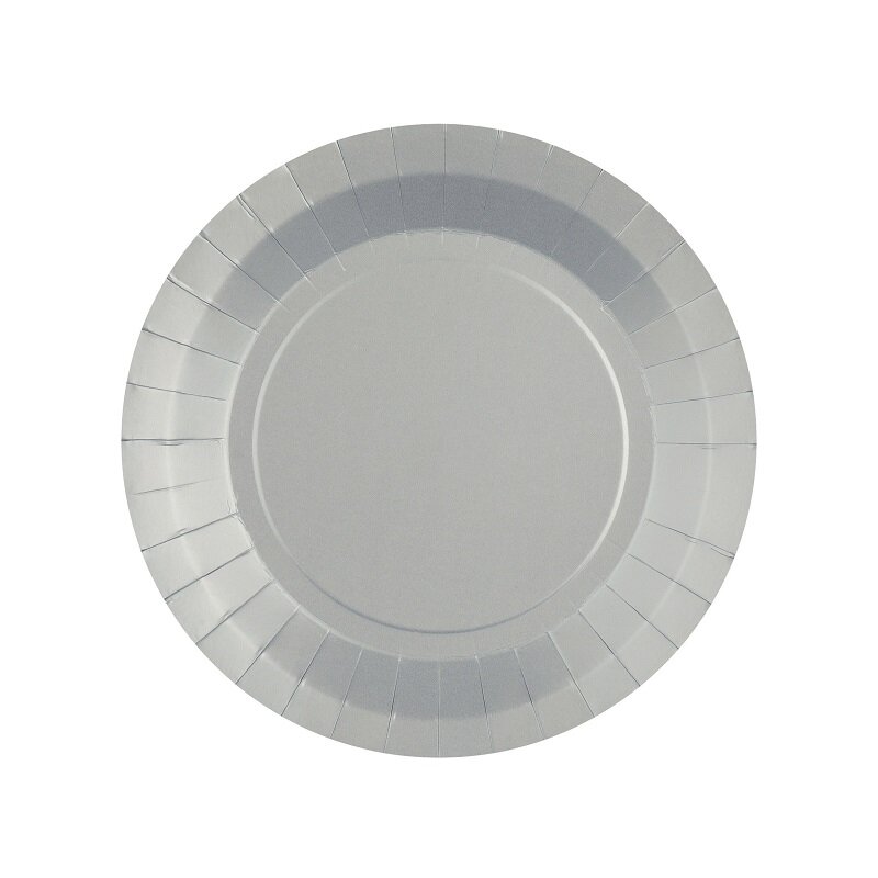 Kuchenteller 17,5 cm - Silber 10er-Pack