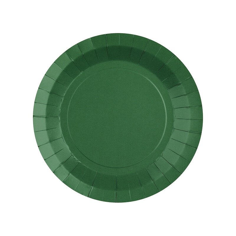 Kuchenteller 17,5 cm - Dunkelgrün 10er-Pack