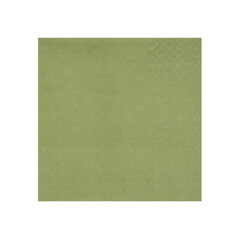 Cocktailservietten - Olivgrün 25er-Pack
