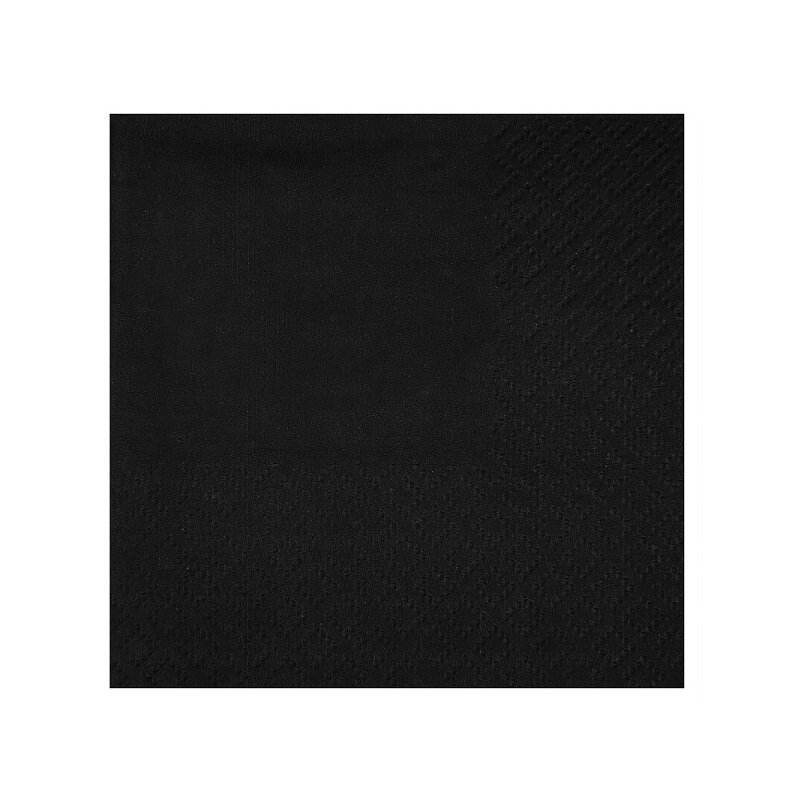 Cocktailservietten - Schwarz 25er-Pack