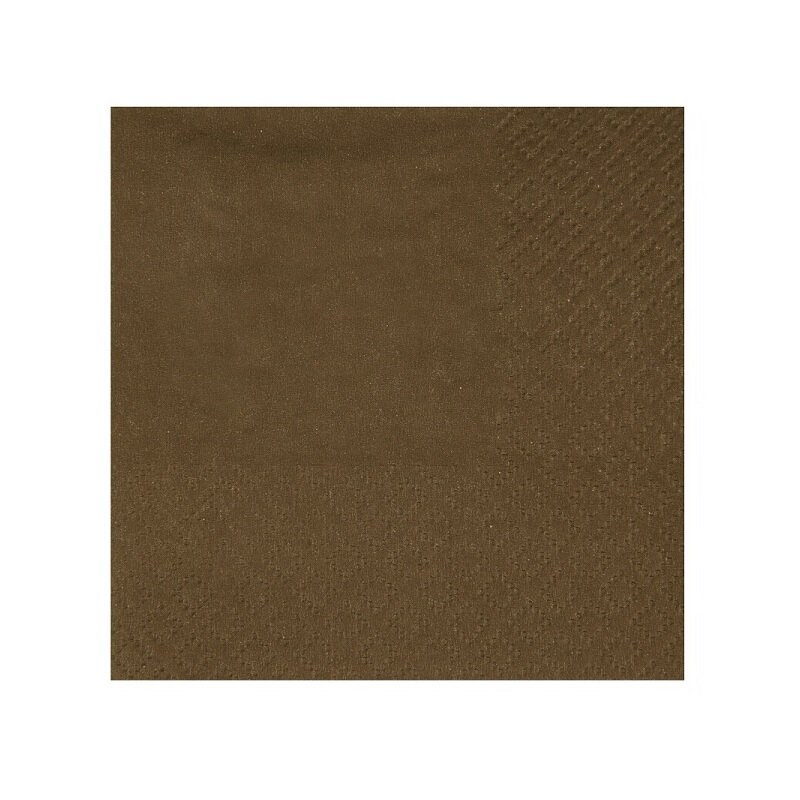 Cocktailservietten - Braun 25er-Pack