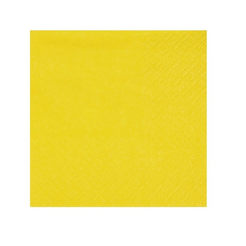 Cocktailservietten - Gelb 25er-Pack