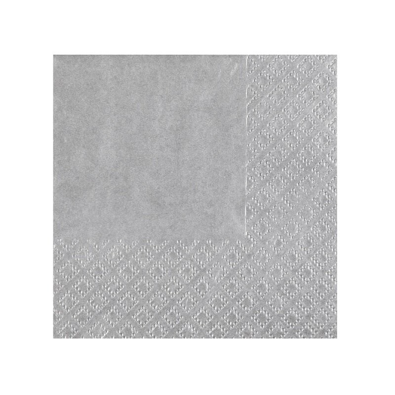 Cocktailservietten - Silber 25er-Pack