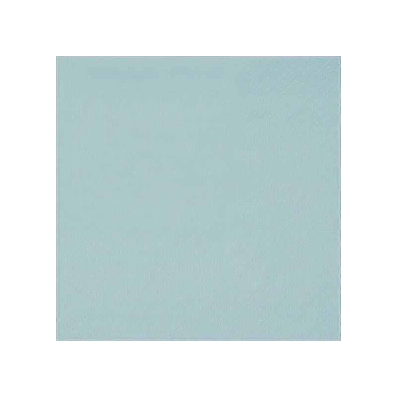 Cocktailservietten - Hellblau 25er-Pack