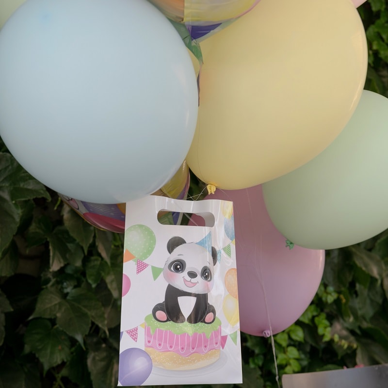 Panda - Geschenktüten aus luxuriösem Papier 10er Pack