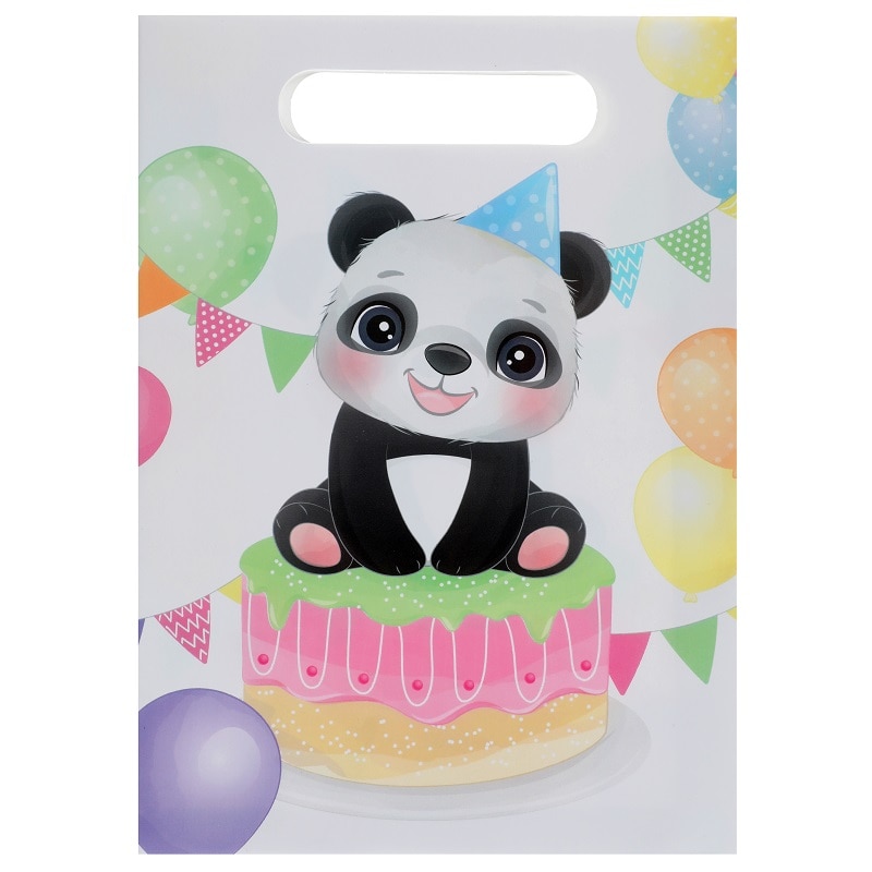 Panda - Geschenktüten aus luxuriösem Papier 10er Pack