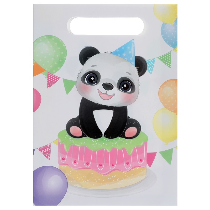 Panda - Geschenktüten aus luxuriösem Papier 10er-Pack
