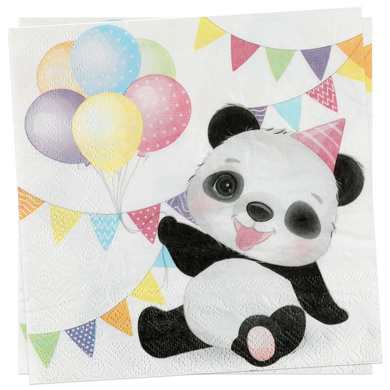 Panda - Servietten 20er-Pack