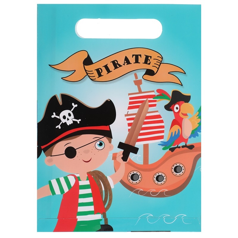 Kleine Piraten - Geschenktüten aus luxuriösem Papier im 10er-Pack