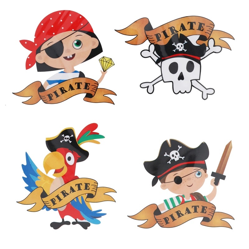 Kleine Piraten - Stickers 16er-Pack