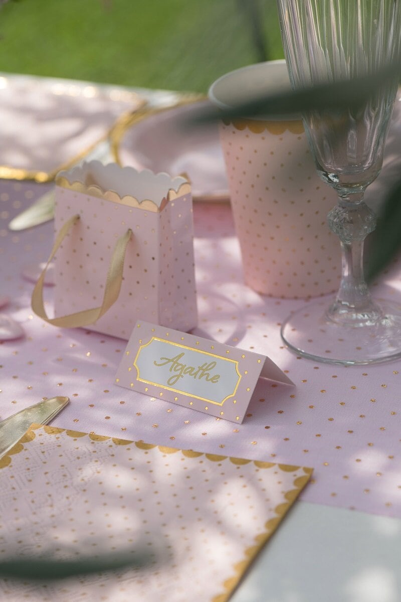 Platzierungskarten Rosa 10er-Pack