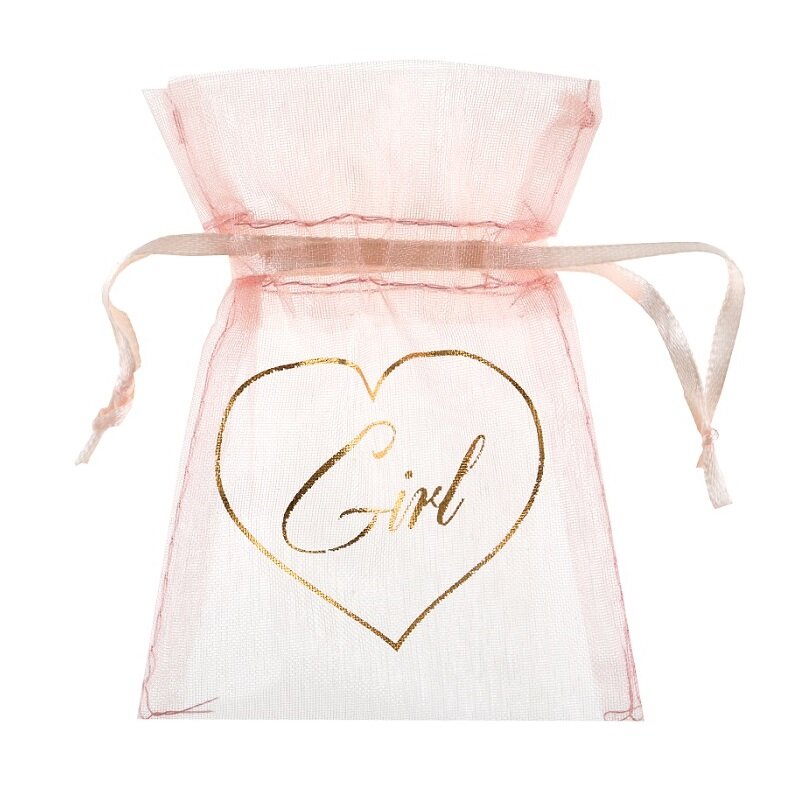 Baby Girl - Organza Beutel 6er-Pack