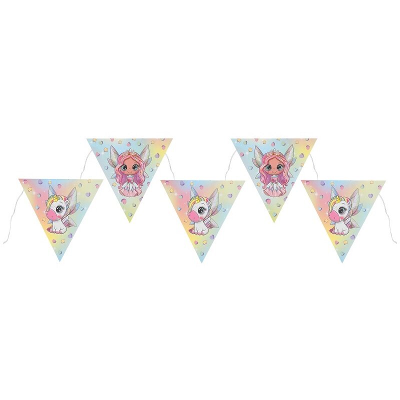 Unicorn Fairy - Wimpelkette 5 Meter