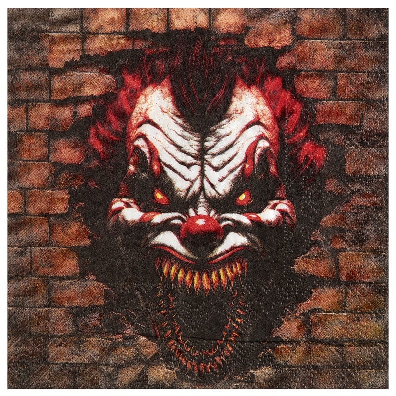 Killer Clown - Servietten 20er-Pack