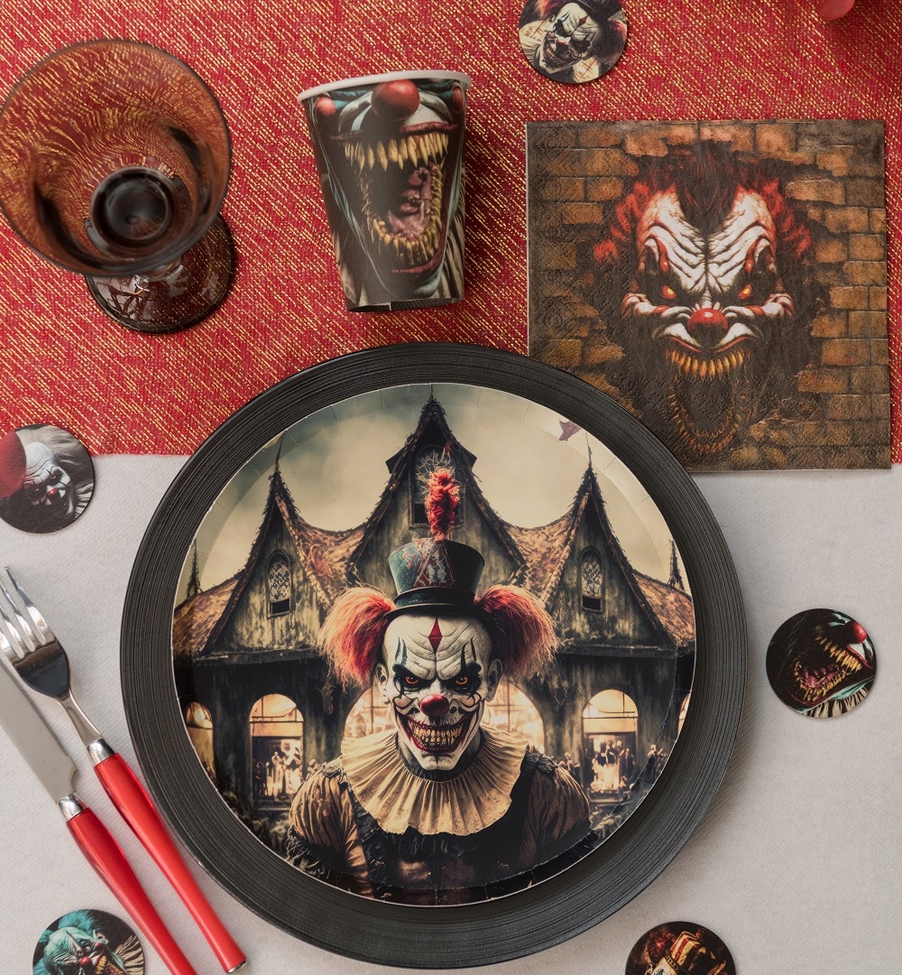 Killerclown - Pappbecher 10er-Pack