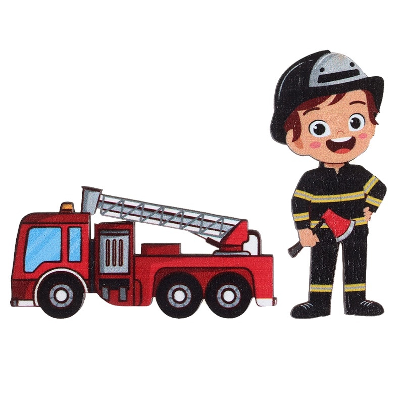 Feuerwehr Luxuriöses Holzkonfetti