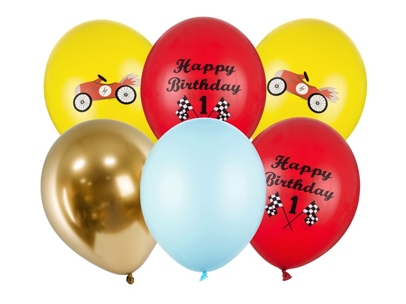 Ballonmix, Rennauto 6er-Pack