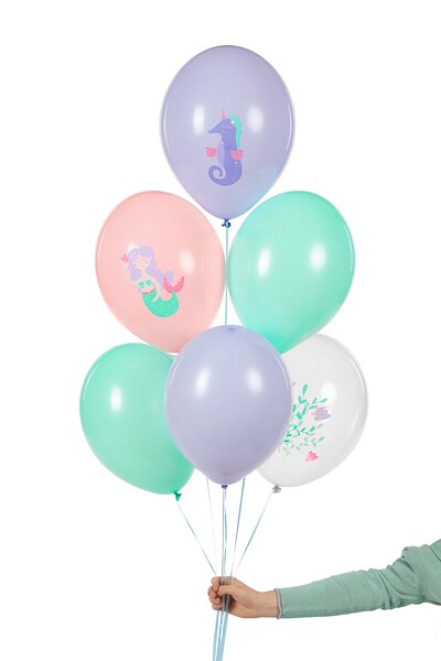 Ballonmix - Meerjungfrau 6er-Pack