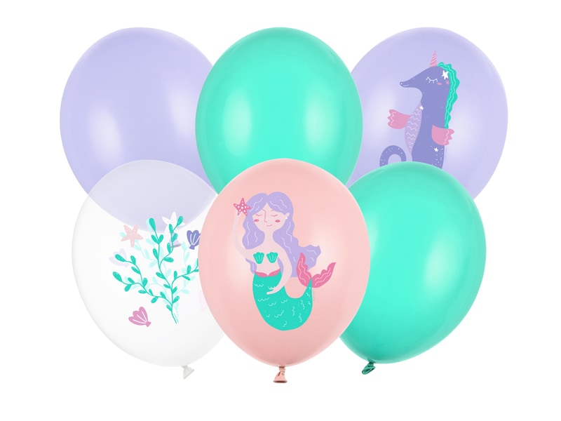 Ballonmix - Meerjungfrau 6er-Pack
