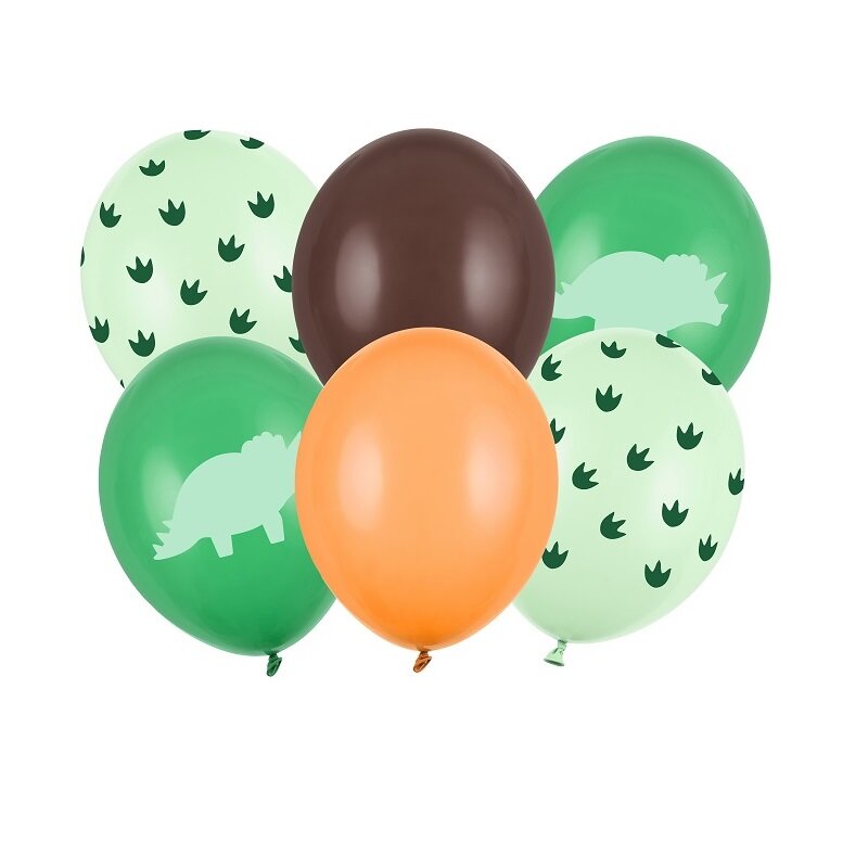 Dinosaurier - Ballonmix 6er-Pack