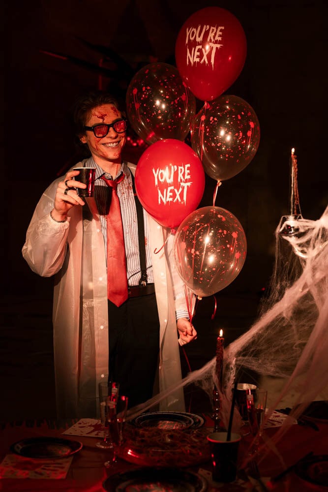Halloween Luftballons You're next 6er-Pack