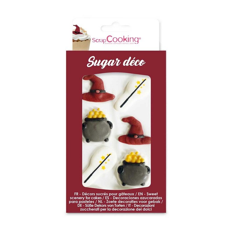 ScrapCooking - Zuckerdekorationen Wizard 6er-Pack