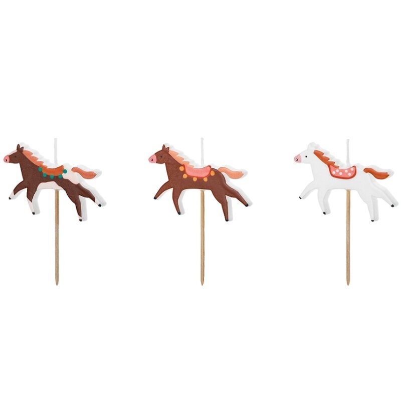 Kerzen - Pferde 3er-Pack