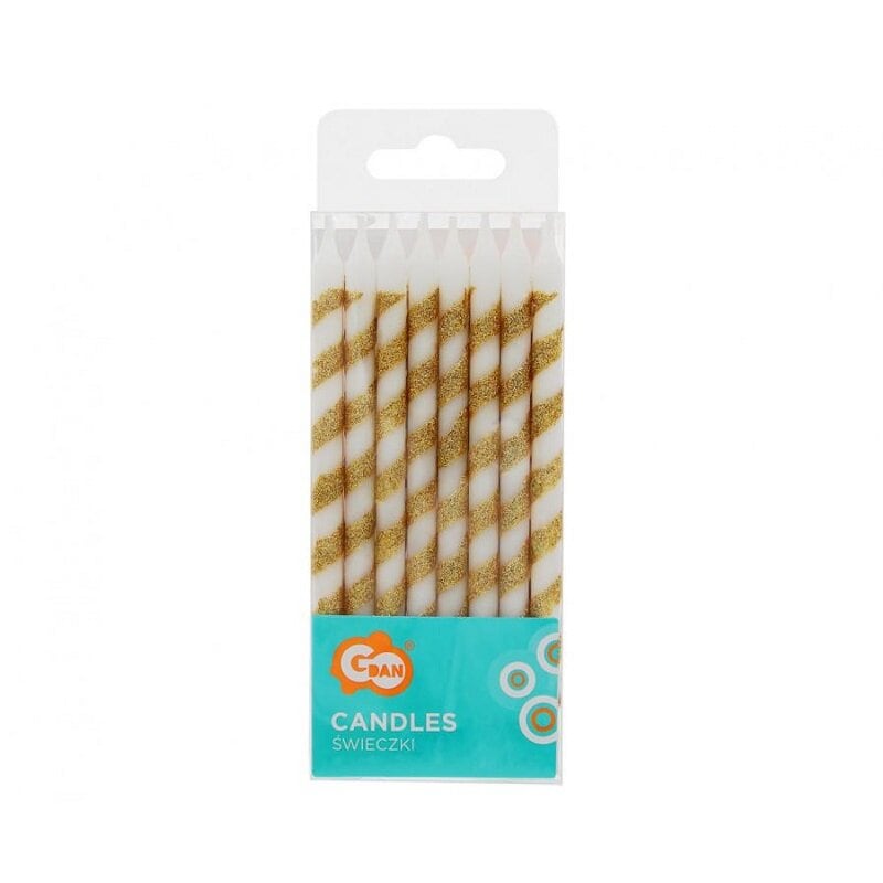 Kerzen - Goldglitter 16er-Pack