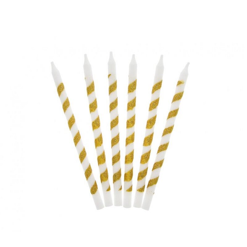 Kerzen - Goldglitter 16er-Pack