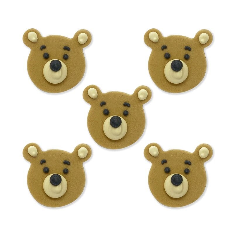 Zuckerdekorationen Teddybären 5er-Pack