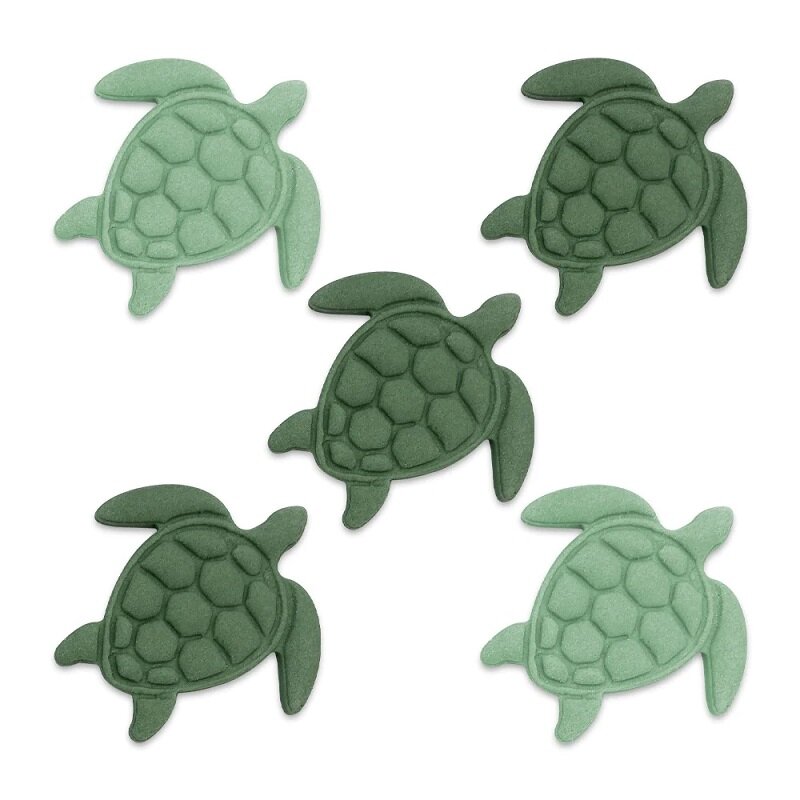 Zuckerdekorationen Schildkröten 5er-Pack