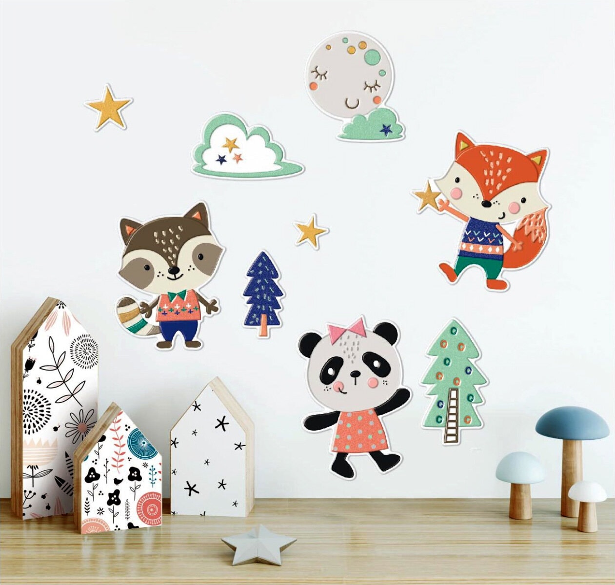 Wandsticker Waldtiere