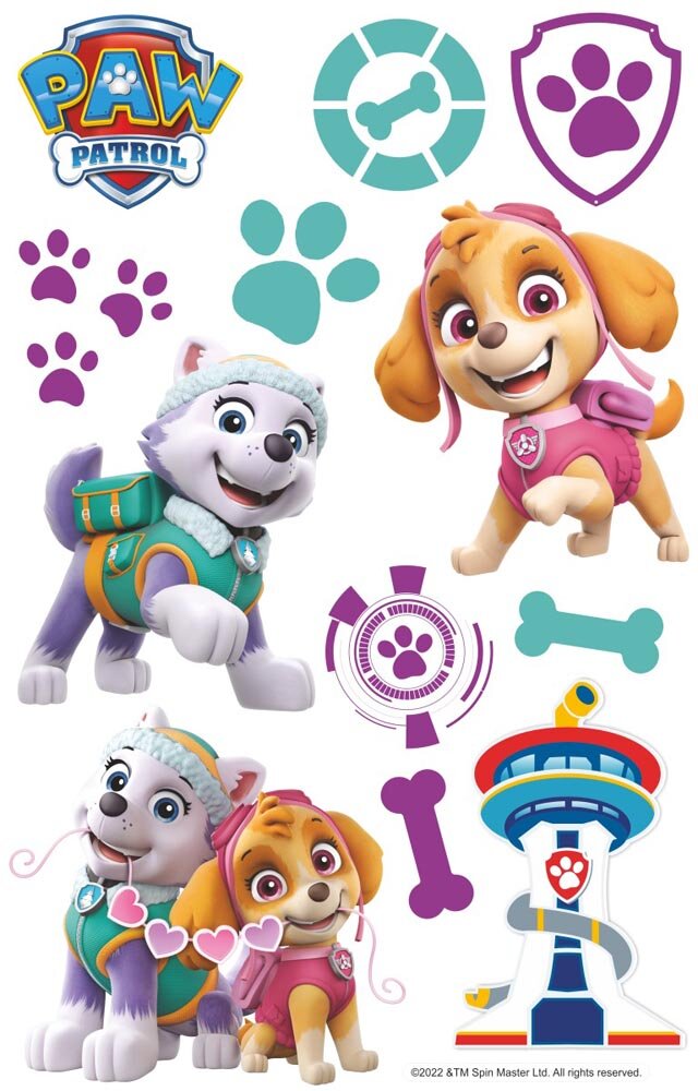 Paw Patrol Wandsticker - Skye & Everest