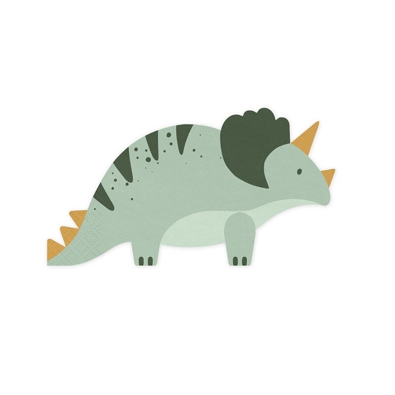 Servietten - Triceratops Dinosaurier 12er-Pack