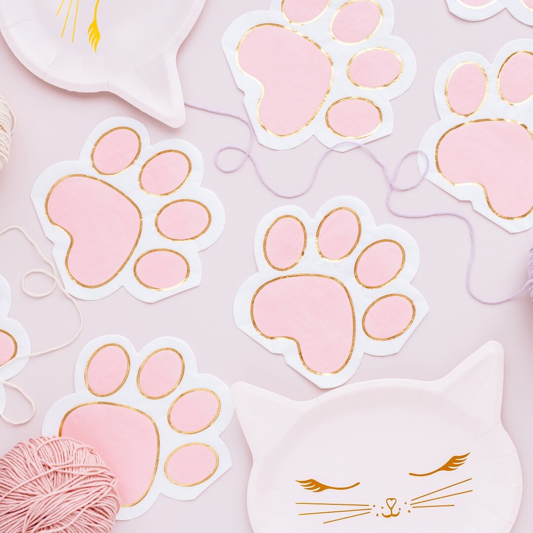 Cat Paws - Servietten 12er-Pack